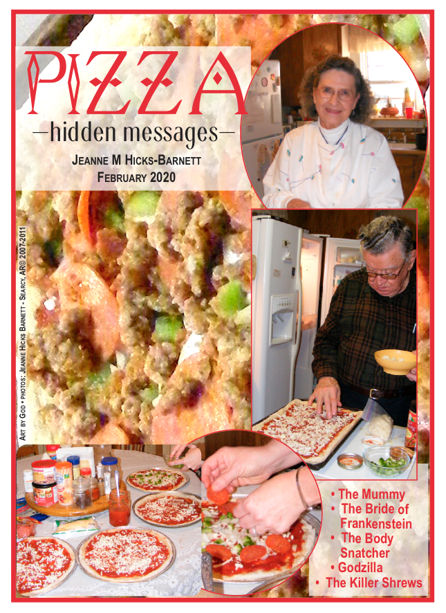 PIZZA . . . hidden messages . . . | Jeanne H Barnett's Blog